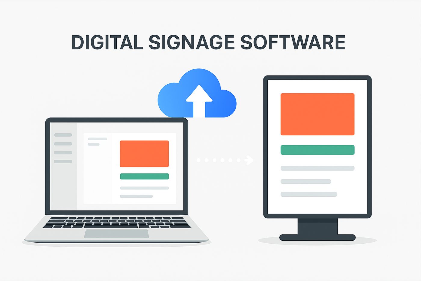 KMEDIA CMS digital signage dashboard